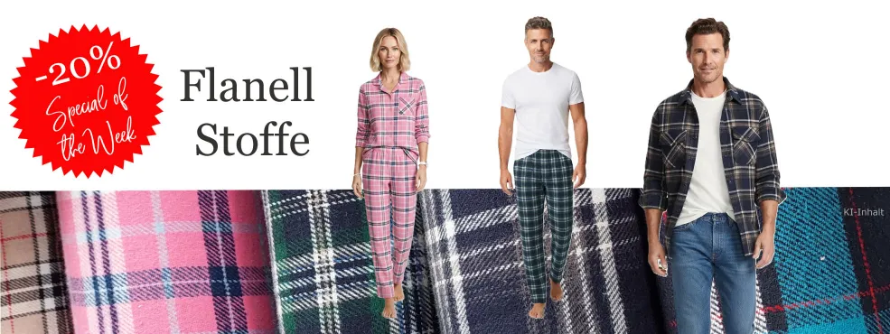 20% Rabatt auf Flanell