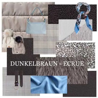 Dunkelbraun Ecrue