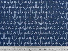 RESTSTCK 50 cm Jersey Anker, dunkelblau