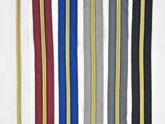 1 m Rei�verschluss metallisiert GOLD 6,5 mm Spirale + 3 Schieber, wei�