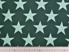 RESTSTCK 86 cm Bio-Jacquard Hamburger Liebe Sterne, grn