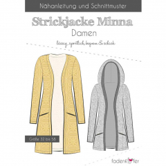 Schnittmuster Damen Strickjacke Minna Fadenk�fer
