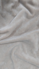 RESTST�CK 97 cm Samtjersey butter weich & elastisch, Sandstone Velvet (helles taupe)