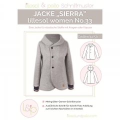 Papierschnittmuster Damen Jacke SIERRA Lillesol Woman No. 33