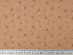 Baumwollstoff Sterne Fox Trail Riley Blake, hellbraun