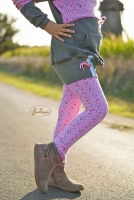 French Terry Sweat Pfeile, rosa
