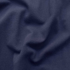 RESTST�CK 72 cm Polo Piqu� Stoff Poloshirt Stoff Baumwolle uni, dunkelblau