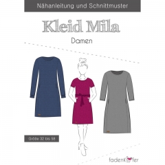 Papierschnittmuster Kleid Mila Damen Fadenkfer