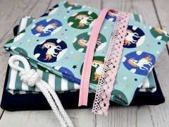 RESTST�CK 55 cm Jersey Einh�rner Wolken Sterne, hellmint
