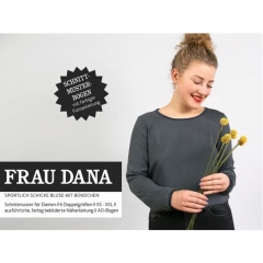 Papierschnittmuster Bluse mit Halslochbndchen Frau Dana Studio Schnittreif