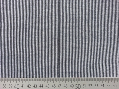 RESTSTCK 30 cm Rippenjerseystoff,  hellgrau melange navy