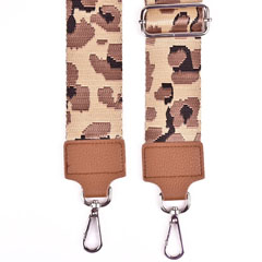Taschengurt Taschenriemen Leoparden Muster 5 cm, schwarz hellbraun beige