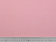 Baumwollstoff kleine Punkte beschichtet Petite Dots,weiß rosa