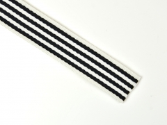 Gurtband Streifen 4 cm, dunkelblau wei