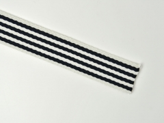 Gurtband Streifen 4 cm, schwarz weiß