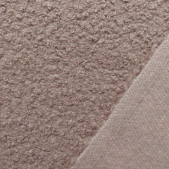 Boucle Stoff Schafsl�ckchen elastisch, hellbraun