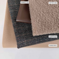 Boucle Stoff Schafsl�ckchen elastisch, hellbraun