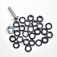 15 Metall sen Gunmetal 11 mm mit Werkzeug