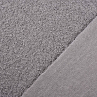 Boucle Stoff Schafslckchen elastisch, grau taupe