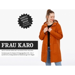 Papierschnittmuster Parka Damen FRAU KARO Schnittreif