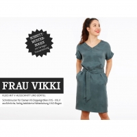 Papierschnittmuster Kleid V-Ausschnitt Damen FRAU VIKKI Studio Schnittreif
