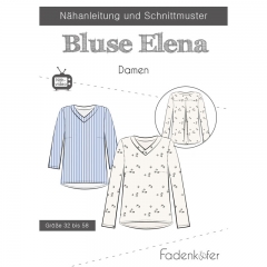 Papierschnittmuster Bluse Damen  ELENA Fadenkfer