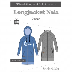 Papierschnittmuster Longjacket Damen NALA Fadenkfer