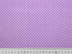 Baumwollstoff kleine Punkte beschichtet Petite Dots, wei flieder