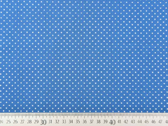 Baumwollstoff kleine Punkte beschichtet Petite Dots, wei indigo blau