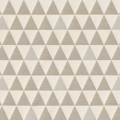 Dekostoff Dreiecke Triangles Jacquard Doubleface, cremewei beige