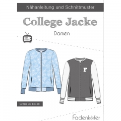 Papierschnittmuster COLLEGE JACKE DAMEN Fadenkfer