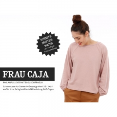 Schnittmuster Frau CAJA Raglanpullover mit Blousonrmeln Studio Schnittreif