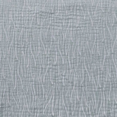 Musselin Stoff Bl�tter Double Gauze, wei� hellmint
