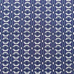 Viskose Twillstoffe grafisches Muster, jeansblau dunkelblau wei