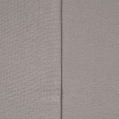 B�ndchenstoff Meterware Glattstrick uni, graubraun taupe #540
