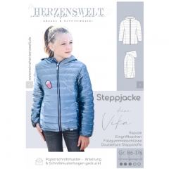 Steppjacke KINDER Papierschnittmuster VIKA Meine Herzenswelt