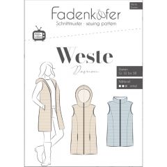 Papierschnittmuster Weste Damen Fadenkfer