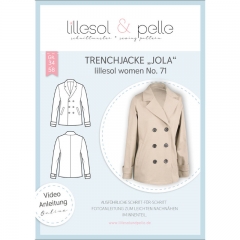 Papierschnittmuster Trenchjacke JOLA Lillesol Women No. 71 Trenchcoat Damen