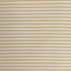 RESTSTCK 50 cm Jersey Stoff Streifen, ockergelb wei