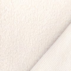 Teddyfleece Stoff Teddyfell Lammfellimitat flauschig weich, cremewei