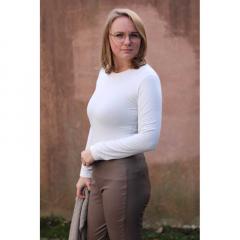 RESTST�CK 50 cm Hosenstretch Stoff Leggingsstoff Bengalin Kunstleder, matt braun