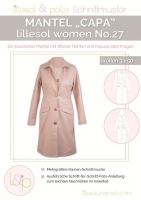 Papierschnittmuster Damen Mantel CAPA Lillesol Woman No. 27