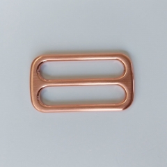 Feststellschnalle  Schieber 3,8 cm hochwertig hochglnzend extra breit, kupfer