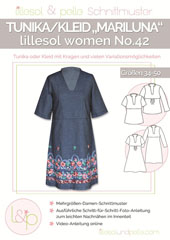 Papierschnittmuster Tunika Kleid Mariluna Lillesol women No.42