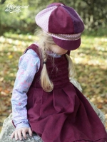 Feincord Stoff Babycord uni, burgundy
