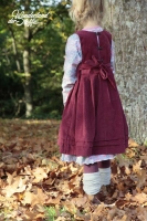 Feincord Stoff Babycord uni, burgundy