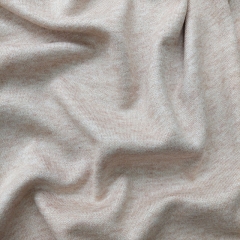 RESTST�CK 49 cm Strickstoff Viskose Glattstrick butterweich, hellbraun hellbeige meliert
