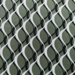 Viskose Stoff grafisches Muster Blusenstoff, weiß schwarz armygrün