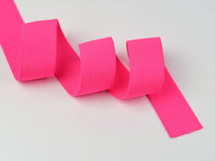 Gummiband Elastic 3 cm breit uni, neonpink