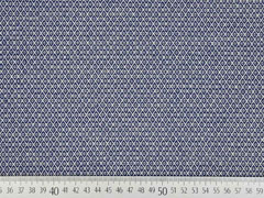 Dekostoff Jacquard Rauten Doubleface, dunkelblau